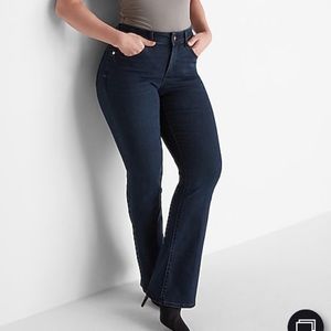 Express Mid Rise Bootcut/Flare Jeans Dark Blue Wash- Size 2Short NWT